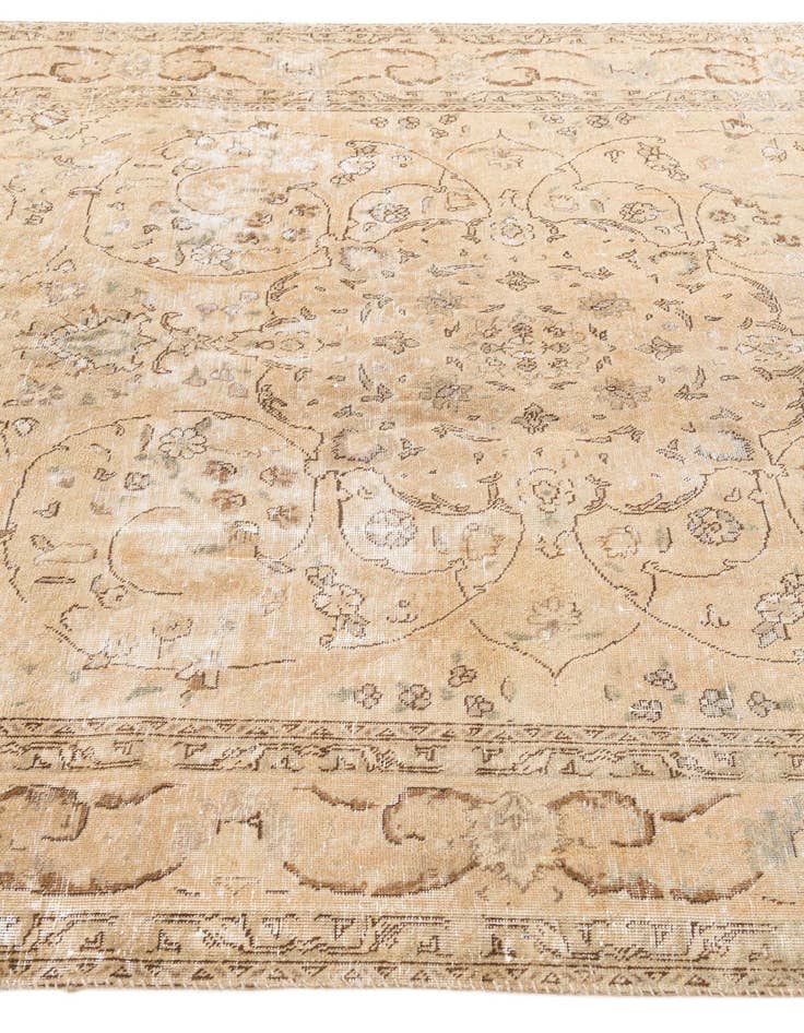 Detail image of 6' 6 x 10'  Hand Knotted Ultra Vintage Persian Wool Rug