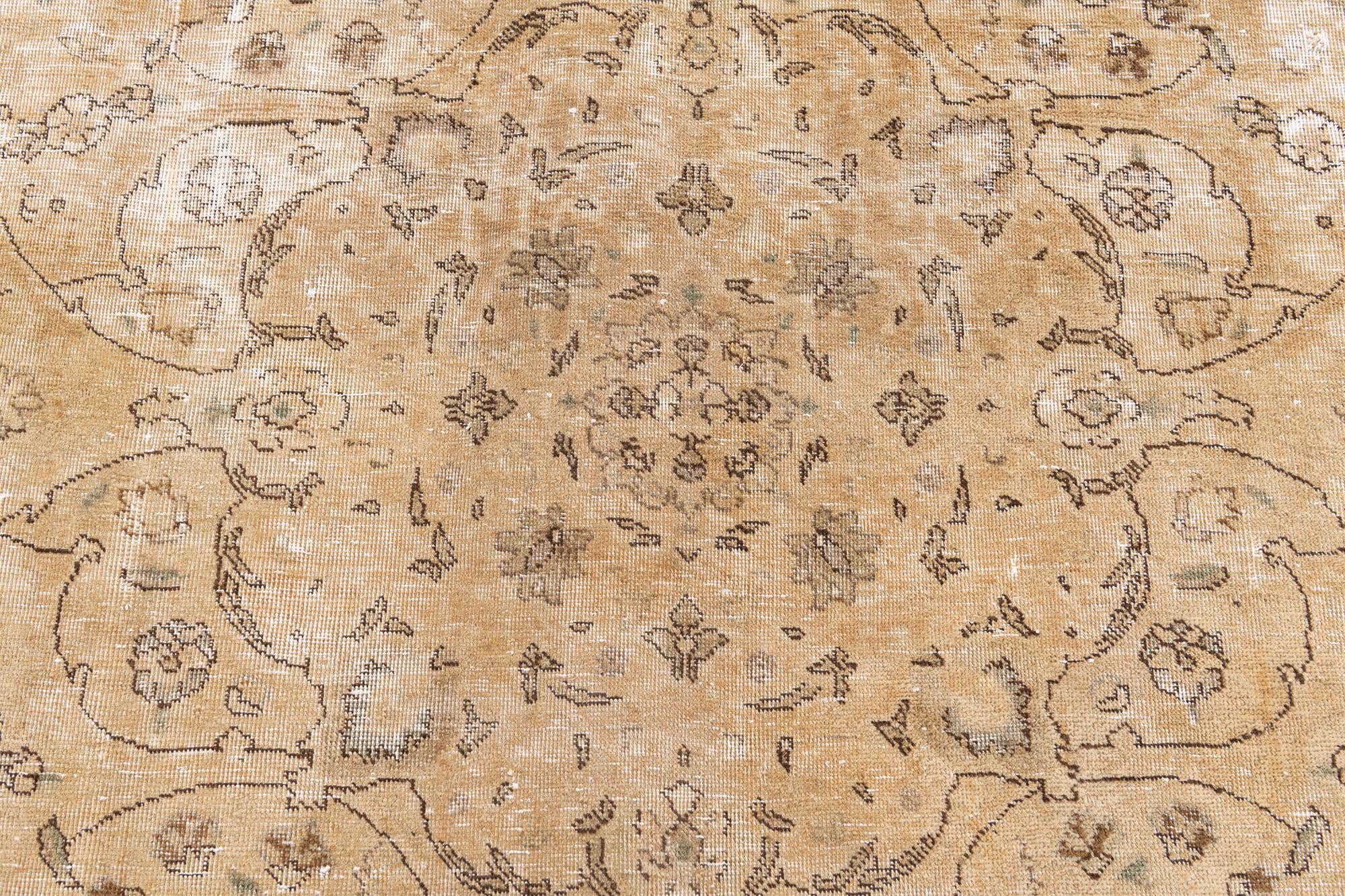 6' 6 x 10' Hand Knotted Ultra Vintage Persian Wool Rug
