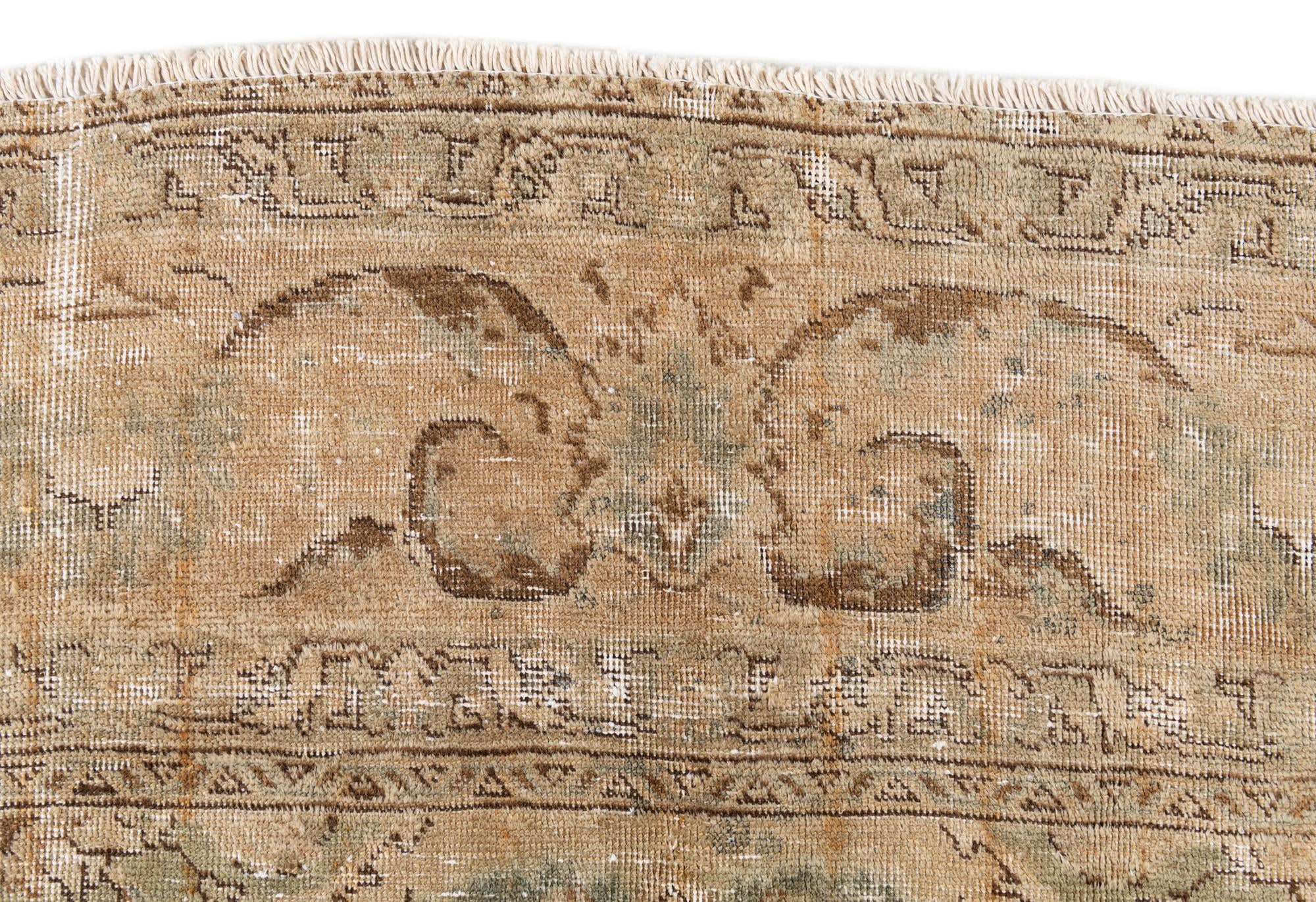 6' 6 x 10' Hand Knotted Ultra Vintage Persian Wool Rug