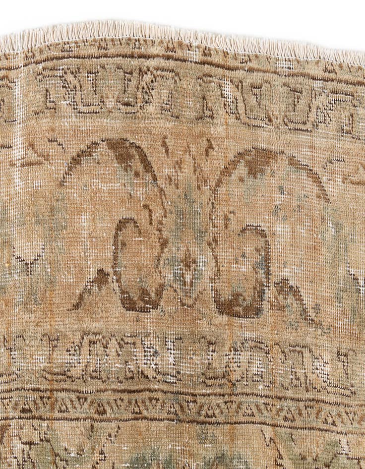 Detail image of 6' 6 x 10'  Hand Knotted Ultra Vintage Persian Wool Rug