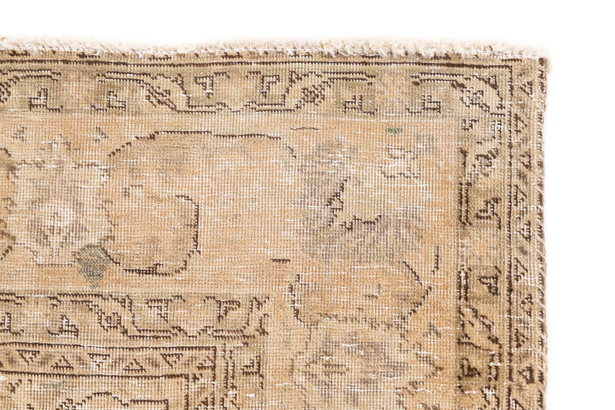 6' 6 x 10' Hand Knotted Ultra Vintage Persian Wool Rug