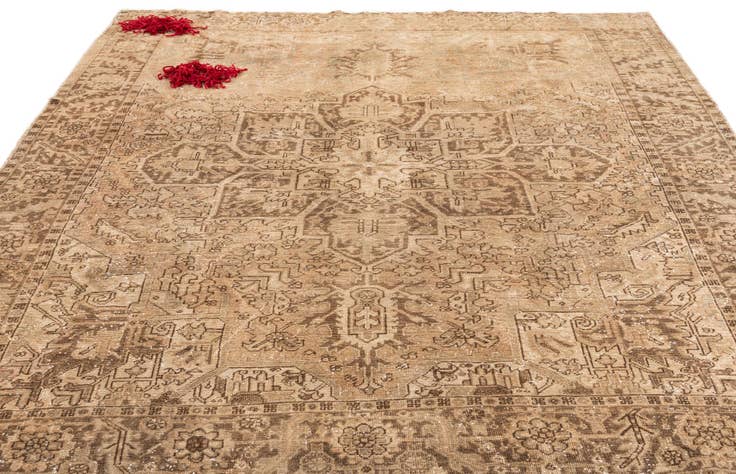 Detail image of 7' 8 x 9' 5 Hand Knotted Ultra Vintage Persian Wool Rug