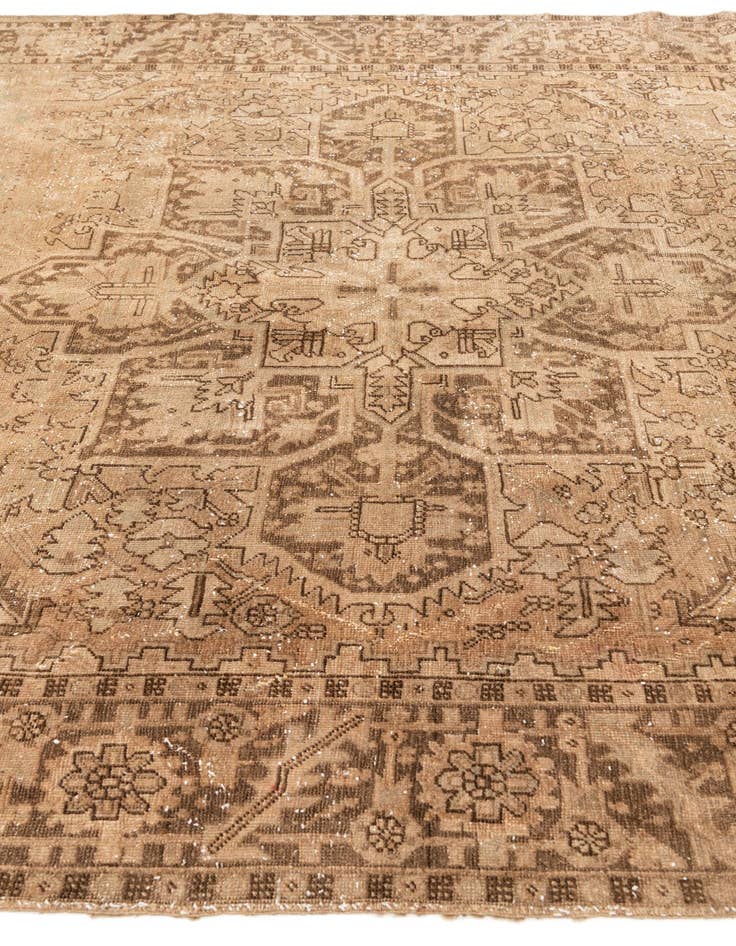 Detail image of 7' 8 x 9' 5  Hand Knotted Ultra Vintage Persian Wool Rug