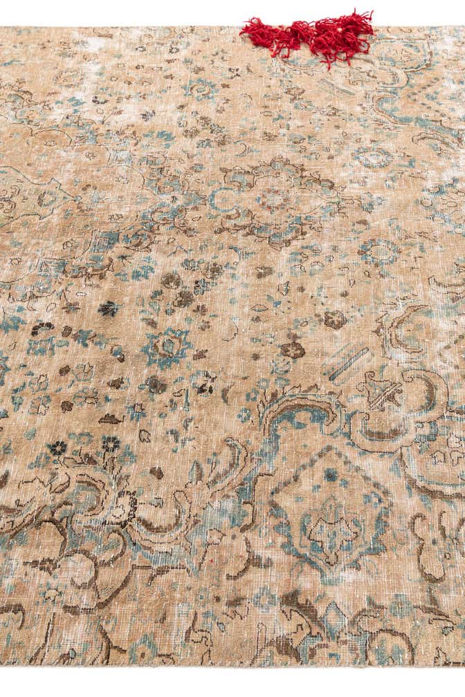 6' 10 x 10' 6 Hand Knotted Ultra Vintage Persian Wool Rug