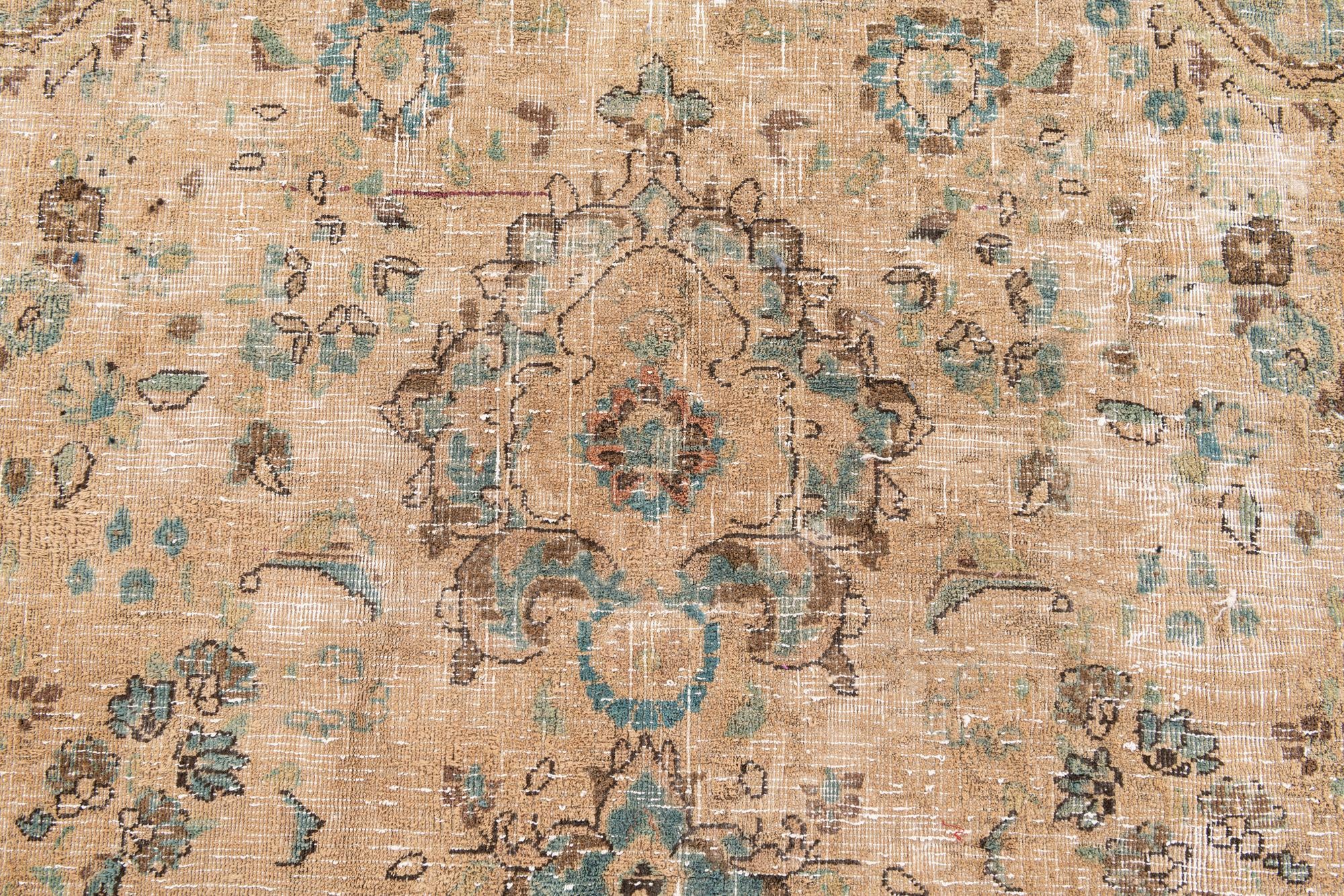 6' 10 x 10' 6 Hand Knotted Ultra Vintage Persian Wool Rug