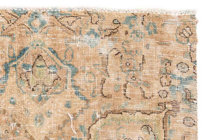 6' 10 x 10' 6 Hand Knotted Ultra Vintage Persian Wool Rug