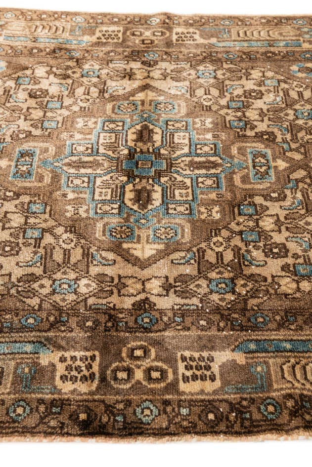 Detail image of 3' 2 x 5' 4 Hand Knotted Ultra Vintage Persian Wool Rug