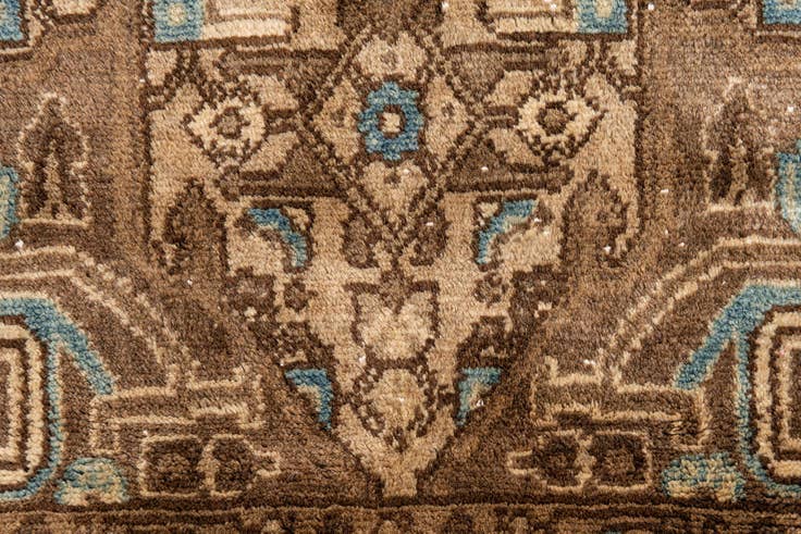 Detail image of 3' 2 x 5' 4 Hand Knotted Ultra Vintage Persian Wool Rug