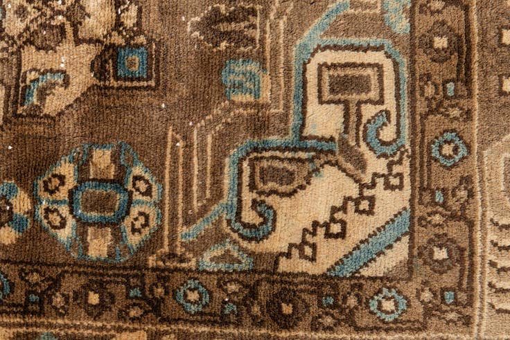 Detail image of 3' 2 x 5' 4 Hand Knotted Ultra Vintage Persian Wool Rug