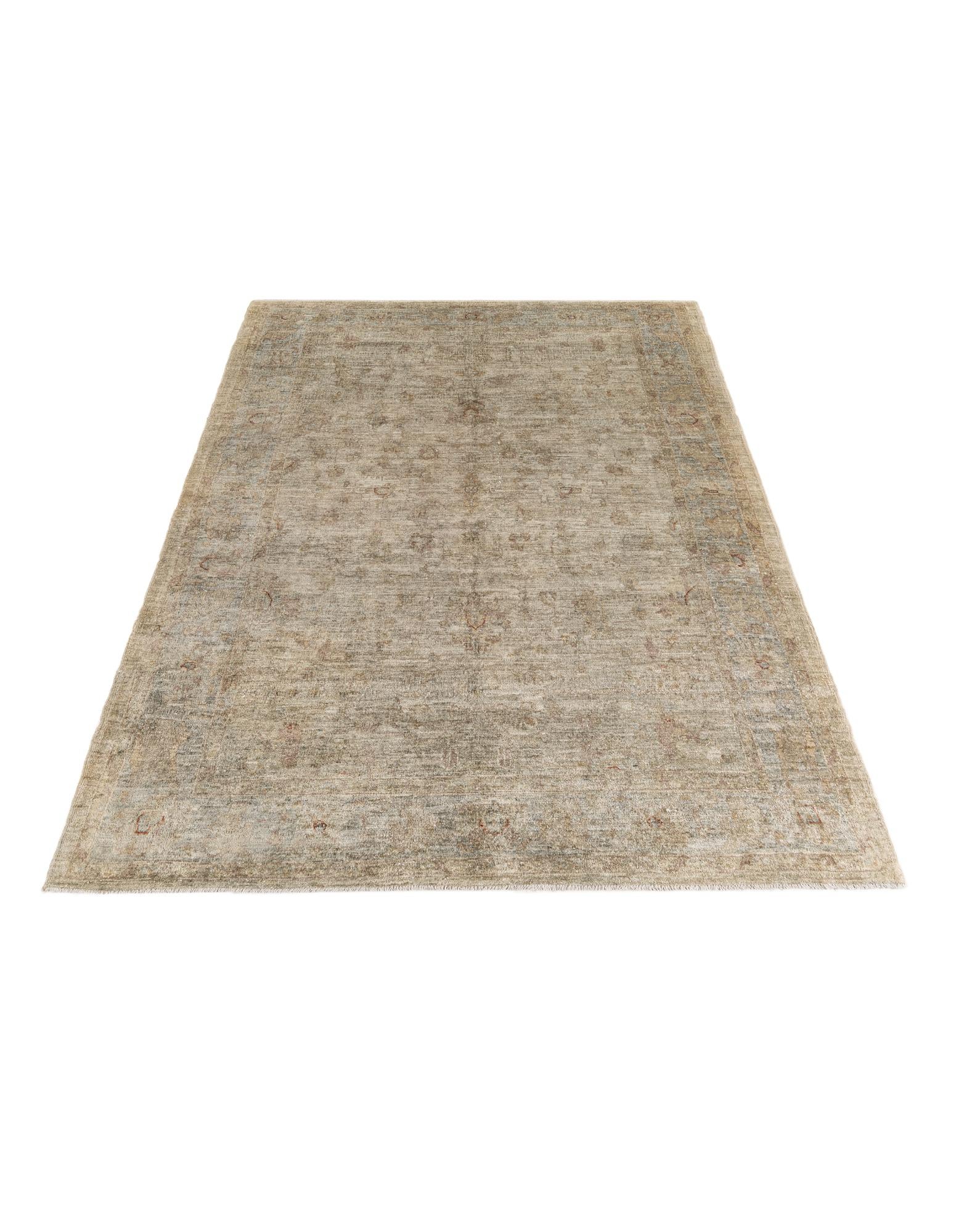 6' 1 x 8' 6 Hand Knotted Ultra Vintage Persian Wool Rug
