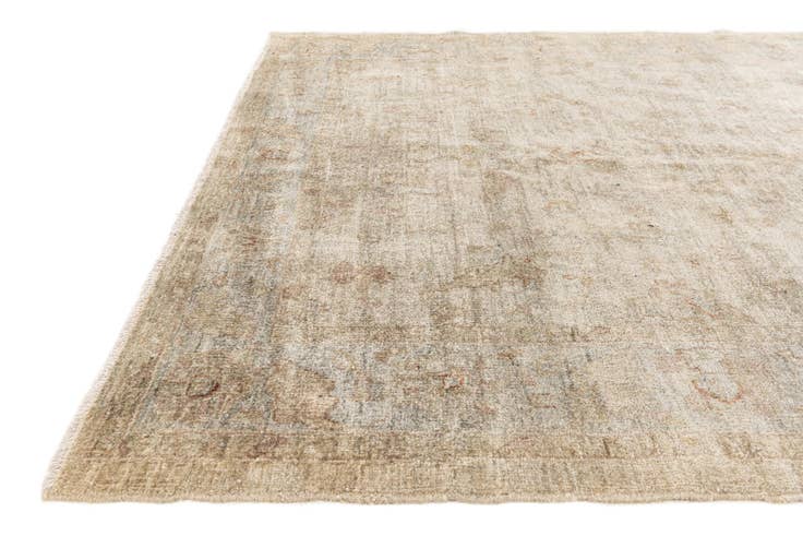 Detail image of 6' 1 x 8' 6 Hand Knotted Ultra Vintage Persian Wool Rug