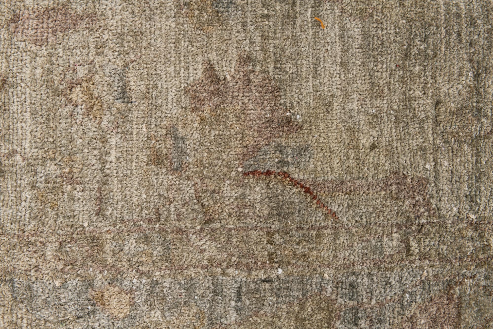 6' 1 x 8' 6 Hand Knotted Ultra Vintage Persian Wool Rug