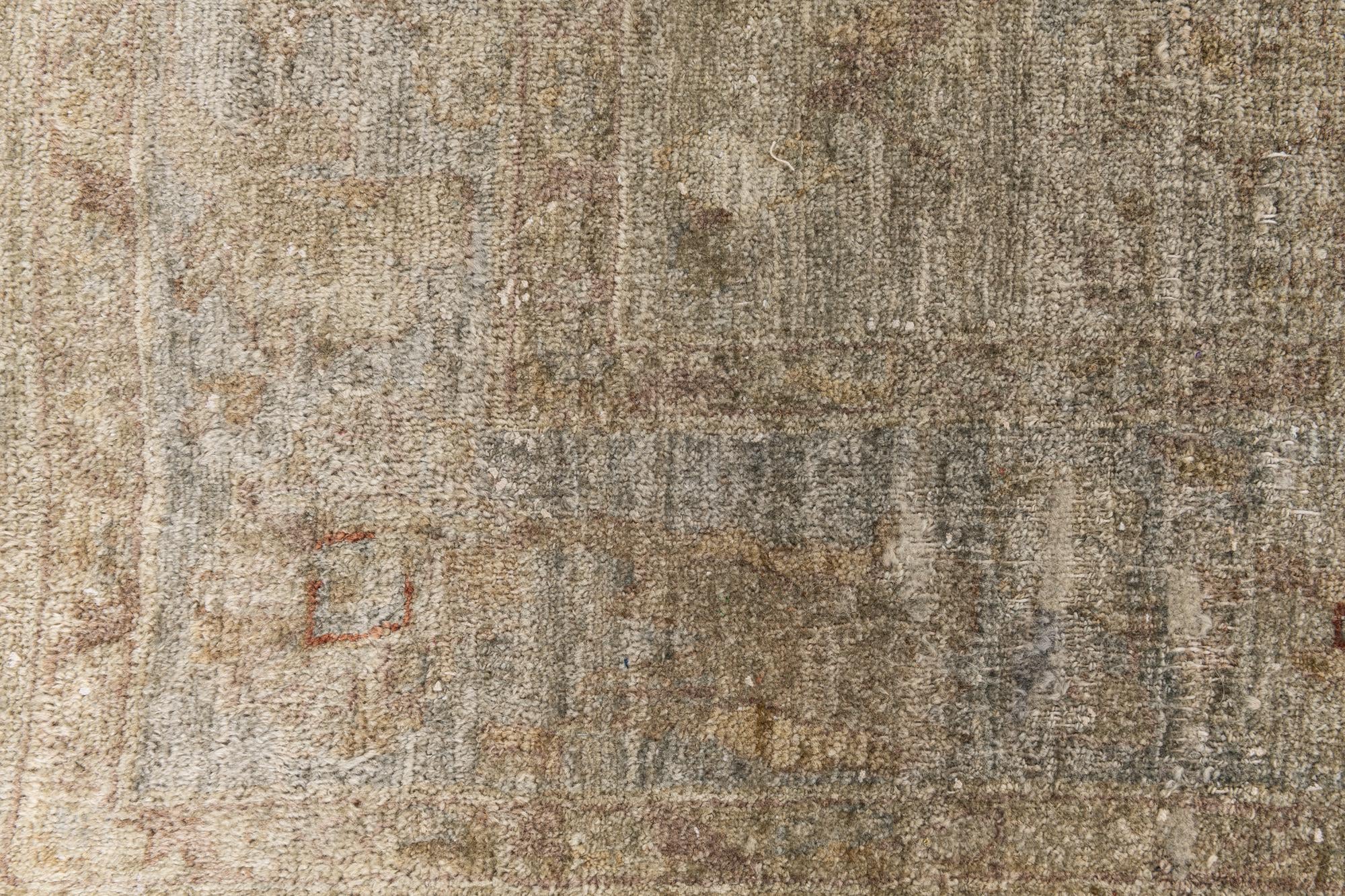 6' 1 x 8' 6 Hand Knotted Ultra Vintage Persian Wool Rug