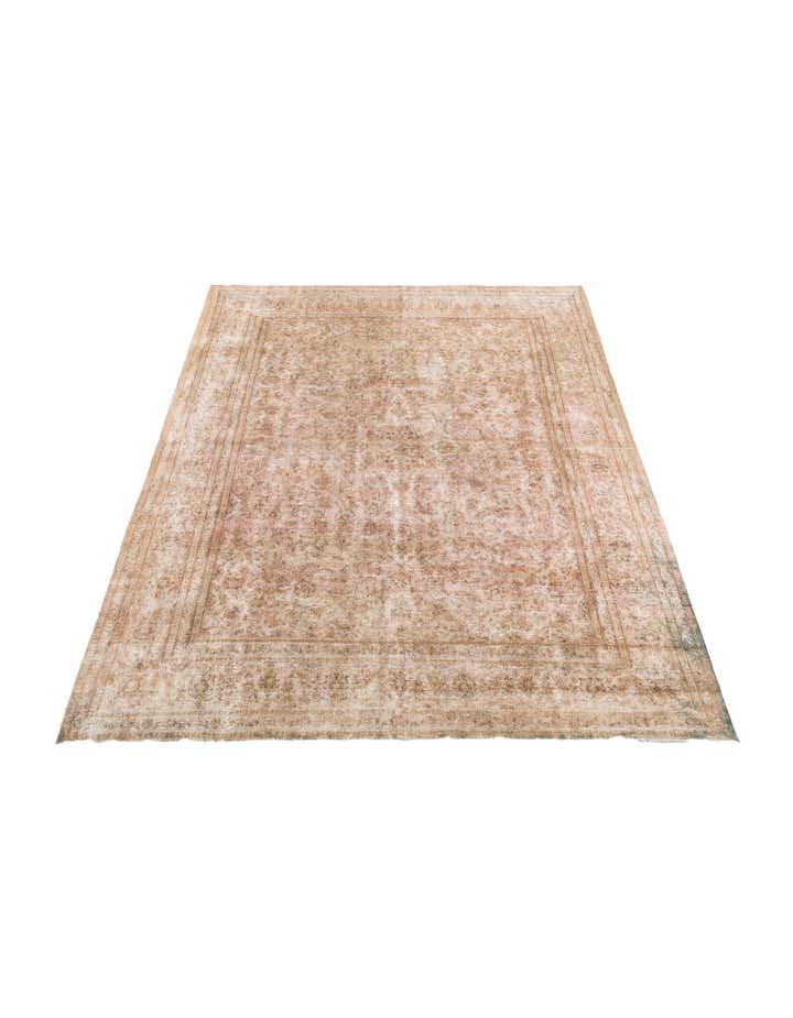 9' 5 x 12' 9 Hand Knotted Ultra Vintage Persian Wool Rug