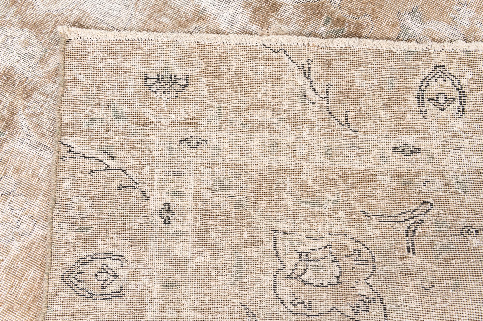 7' 6 x 10' 7 Hand Knotted Ultra Vintage Persian Wool Rug