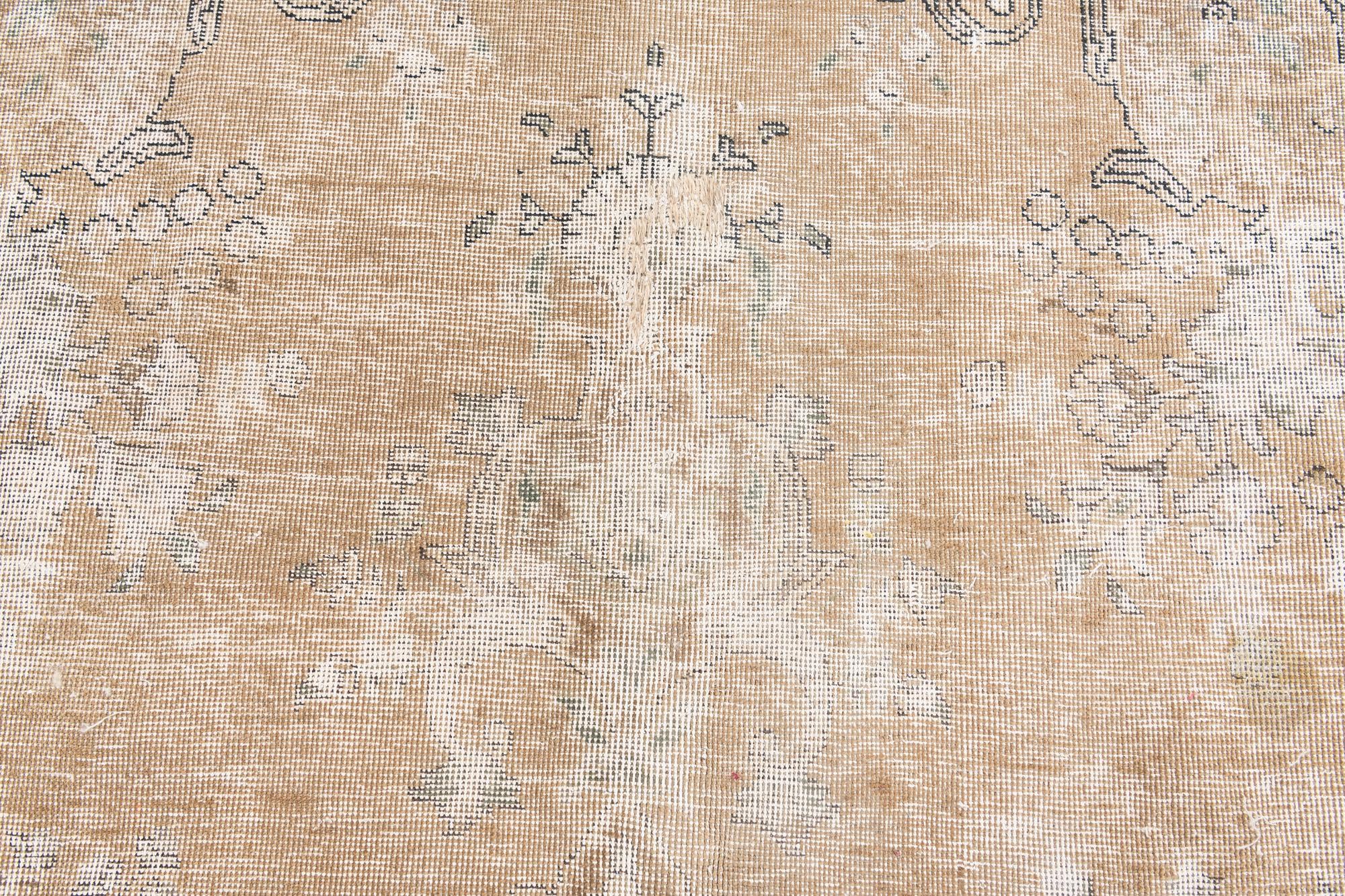 7' 6 x 10' 7 Hand Knotted Ultra Vintage Persian Wool Rug