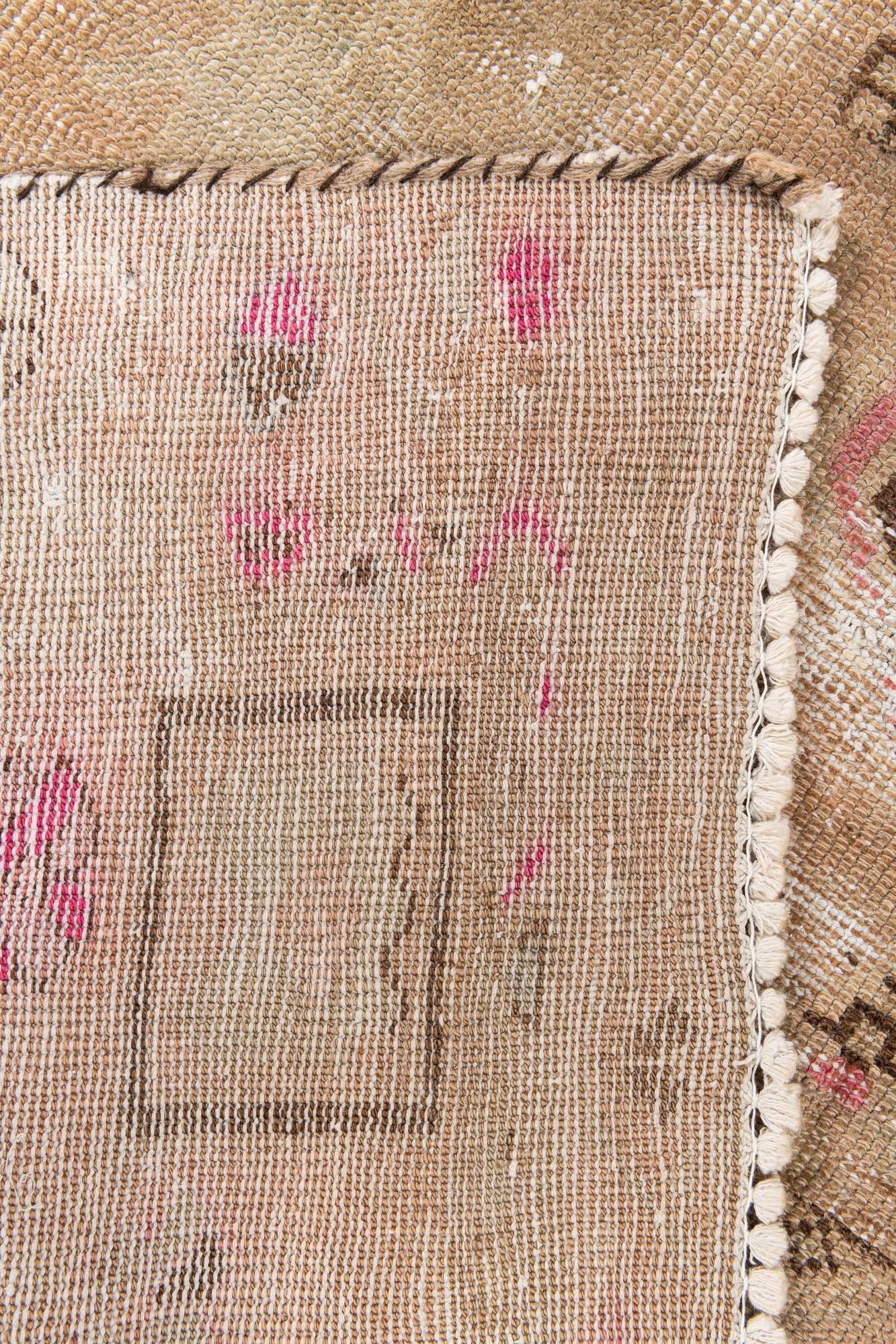 4' x 6' 4 Hand Knotted Ultra Vintage Persian Wool Rug