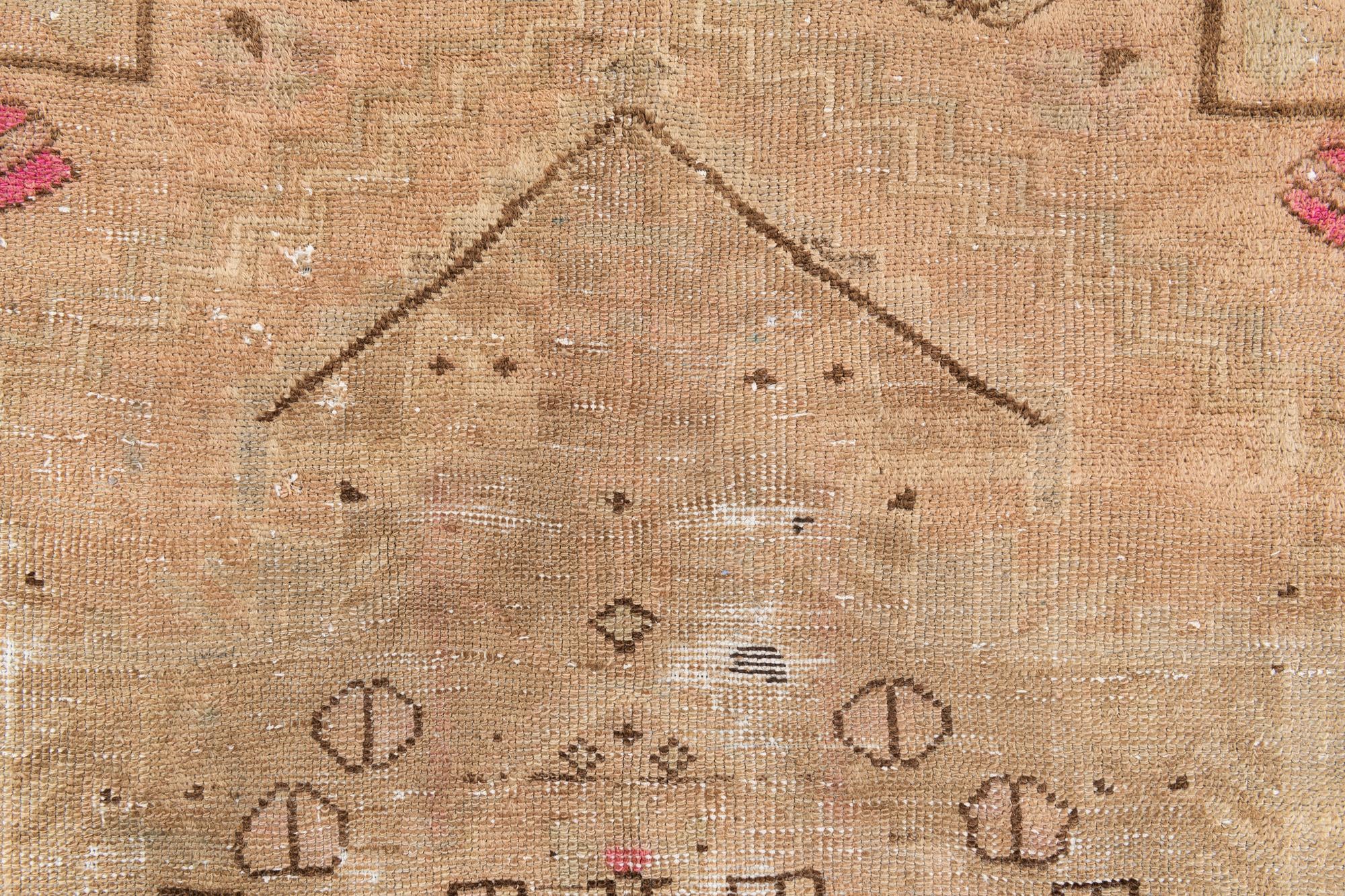 4' x 6' 4 Hand Knotted Ultra Vintage Persian Wool Rug
