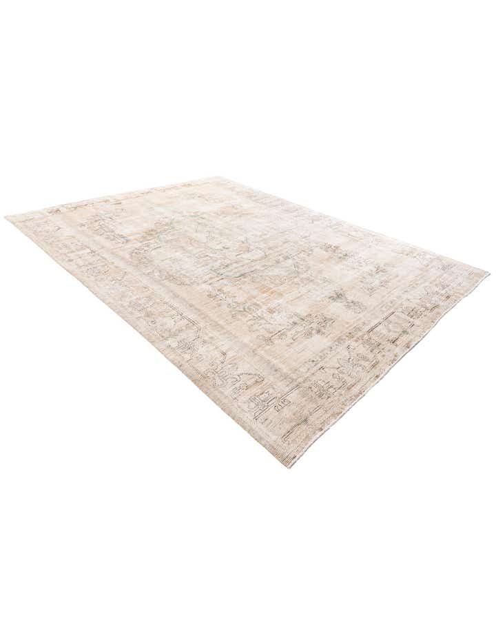 9' 1 x 12' 1 Hand Knotted Ultra Vintage Persian Wool Rug