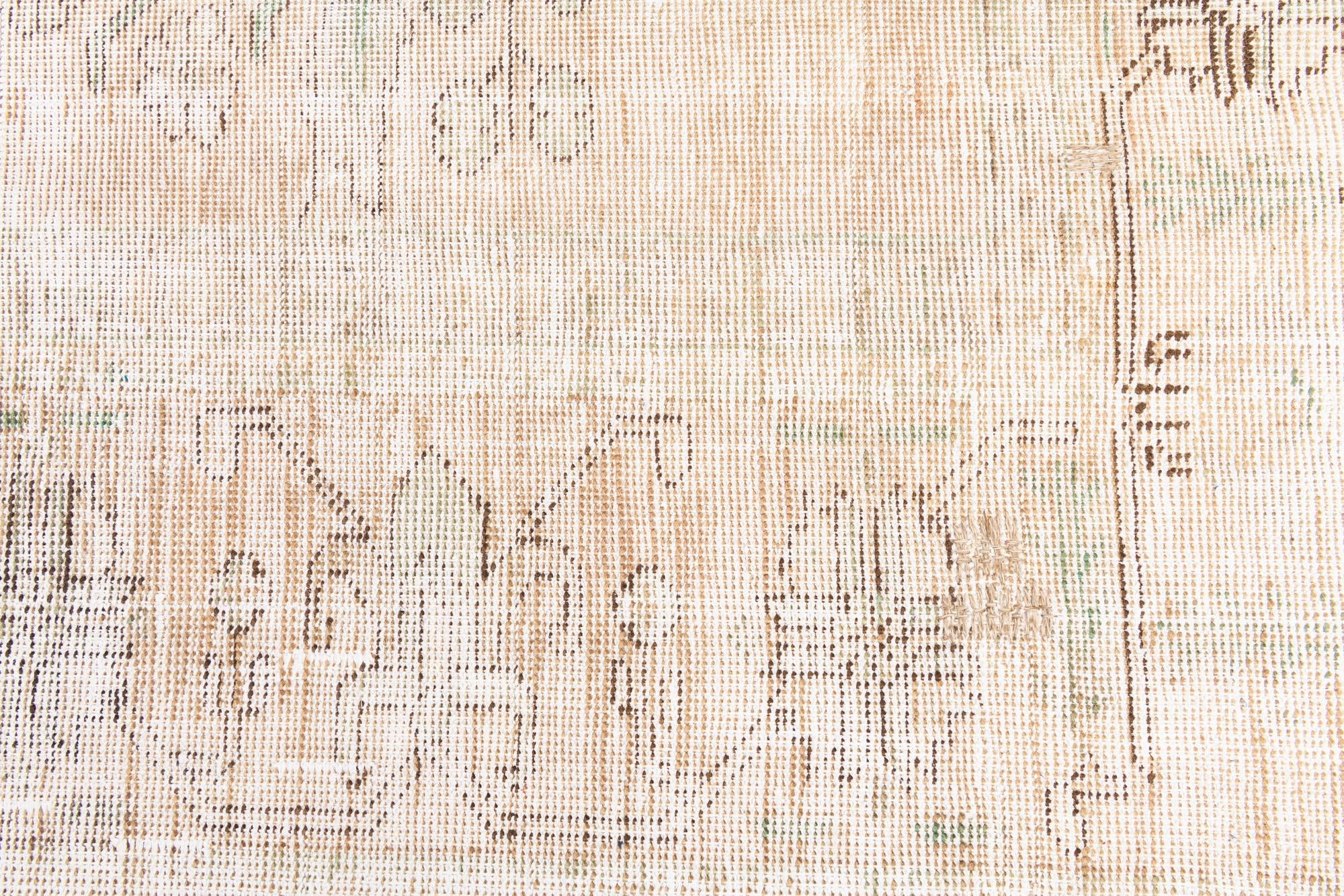 9' 1 x 12' 1 Hand Knotted Ultra Vintage Persian Wool Rug
