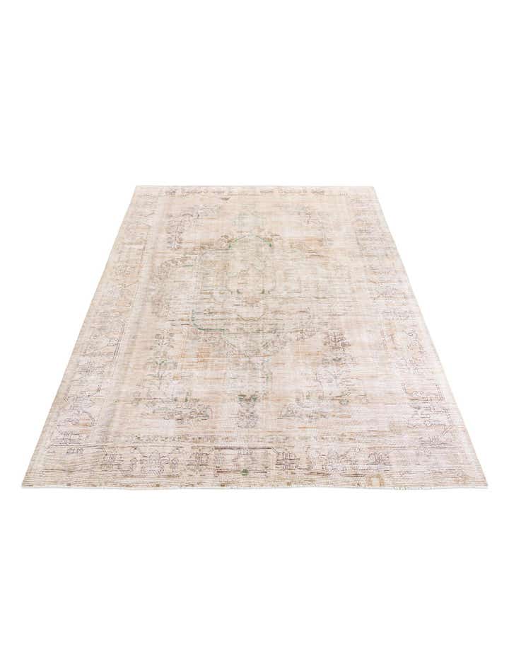9' 1 x 12' 1 Hand Knotted Ultra Vintage Persian Wool Rug
