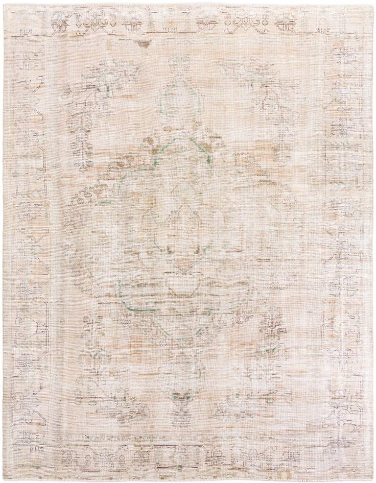 Detail image of 9' 1 x 12' 1 Hand Knotted Ultra Vintage Persian Wool Rug