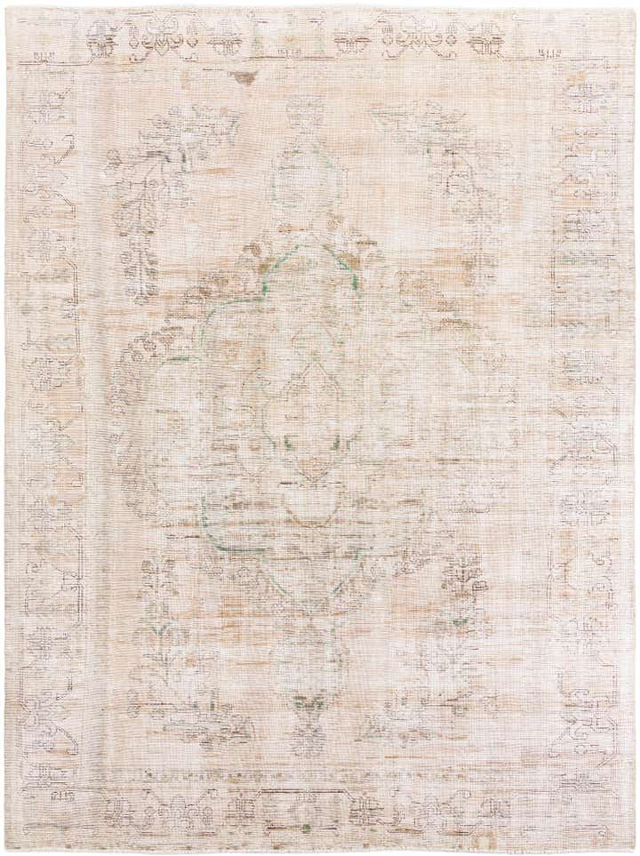 9' 1 x 12' 1 Hand Knotted Ultra Vintage Persian Wool Rug