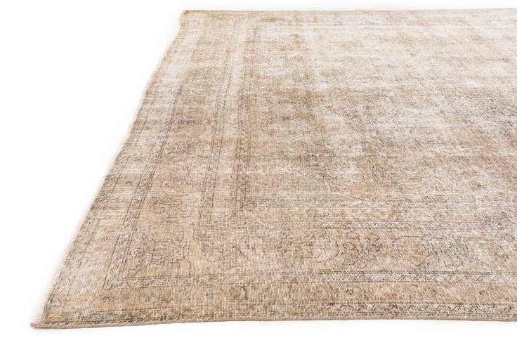Detail image of 9' 7 x 12' 5 Hand Knotted Ultra Vintage Persian Wool Rug