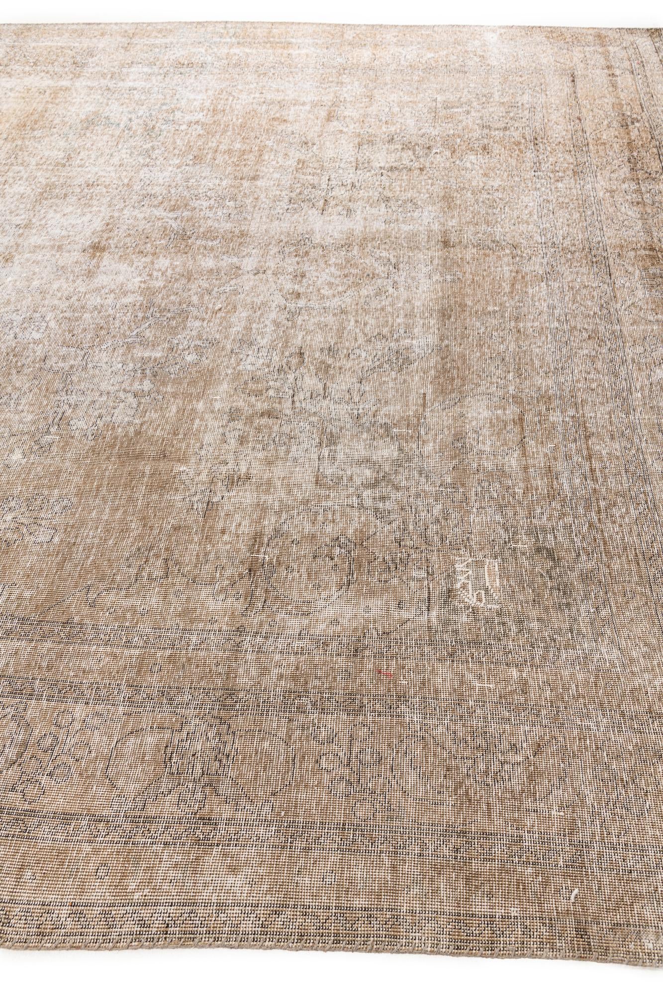9' 7 x 12' 5 Hand Knotted Ultra Vintage Persian Wool Rug
