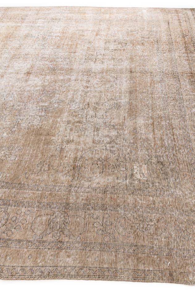 Detail image of 9' 7 x 12' 5 Hand Knotted Ultra Vintage Persian Wool Rug