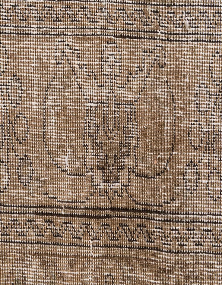 Detail image of 9' 7 x 12' 5  Hand Knotted Ultra Vintage Persian Wool Rug