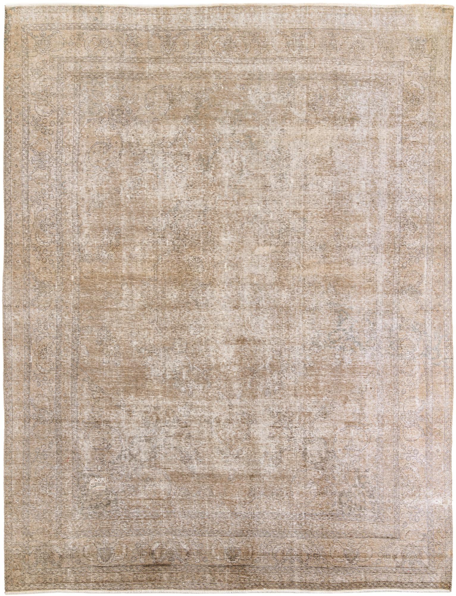 9' 7 x 12' 5 Hand Knotted Ultra Vintage Persian Wool Rug
