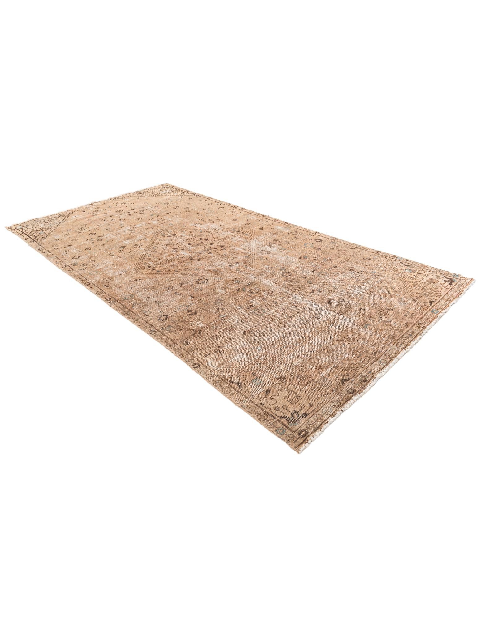 4' 7 x 8' 8 Hand Knotted Ultra Vintage Persian Wool Rug
