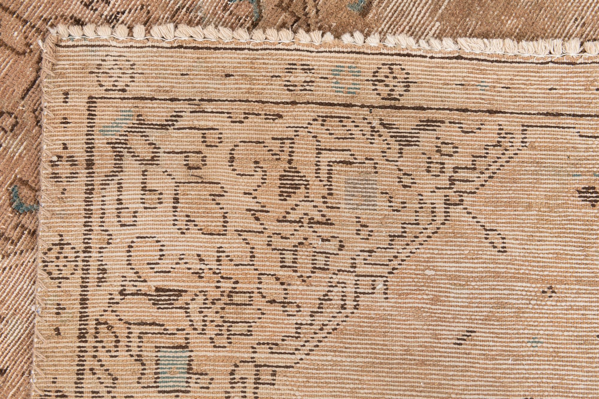 4' 7 x 8' 8 Hand Knotted Ultra Vintage Persian Wool Rug