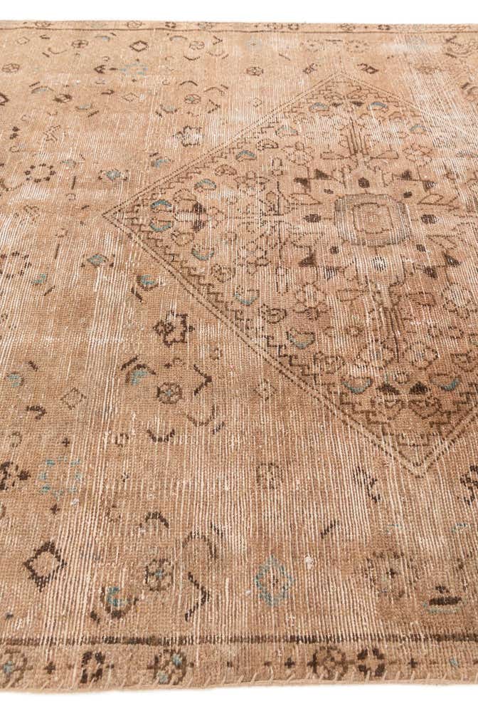 4' 7 x 8' 8 Hand Knotted Ultra Vintage Persian Wool Rug