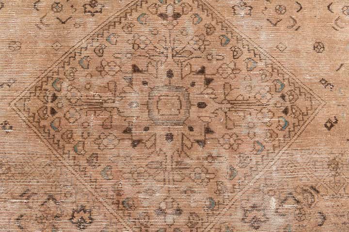 4' 7 x 8' 8 Hand Knotted Ultra Vintage Persian Wool Rug