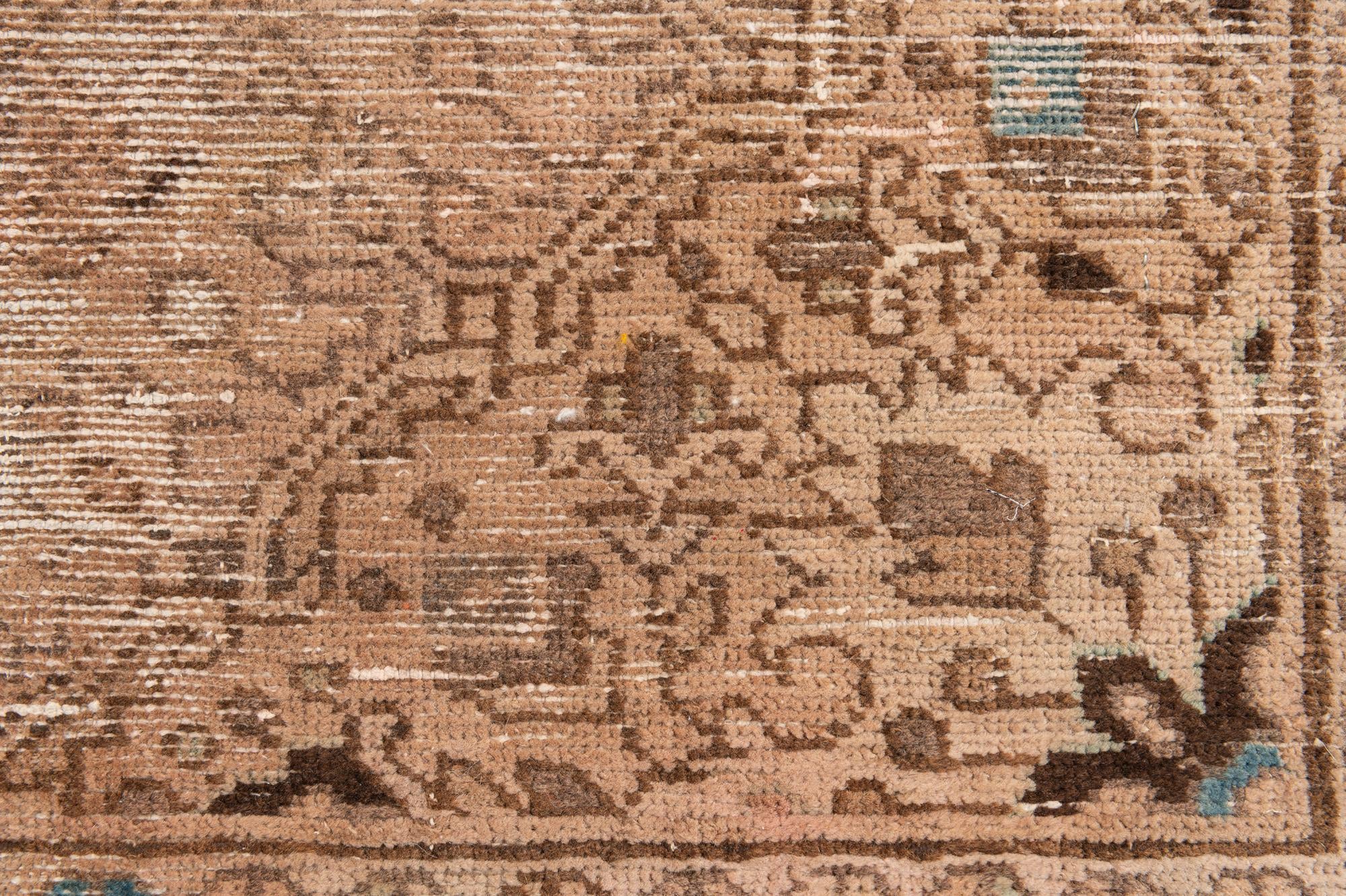 4' 7 x 8' 8 Hand Knotted Ultra Vintage Persian Wool Rug