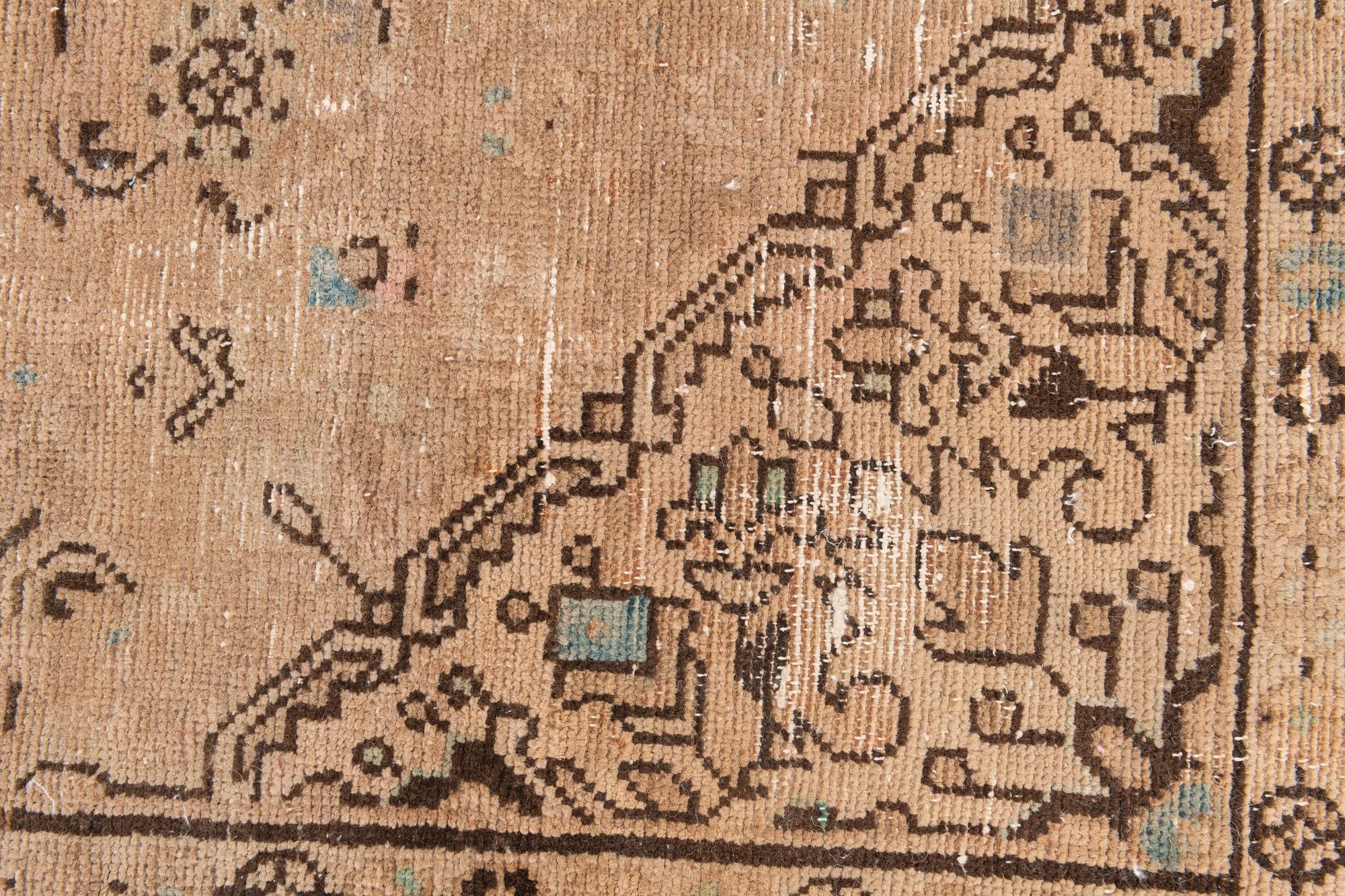 4' 7 x 8' 8 Hand Knotted Ultra Vintage Persian Wool Rug