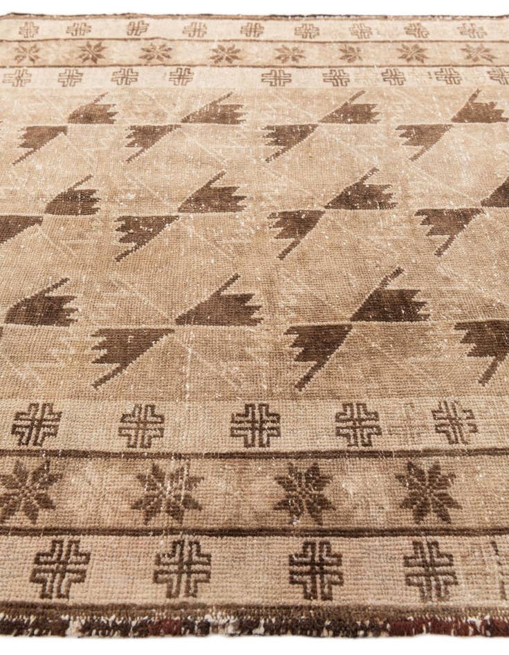 Detail image of 3' 10 x 6' 5  Hand Knotted Ultra Vintage Persian Wool Rug