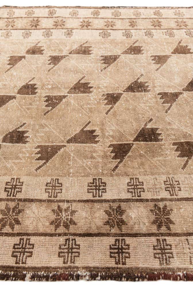 3' 10 x 6' 5 Hand Knotted Ultra Vintage Persian Wool Rug