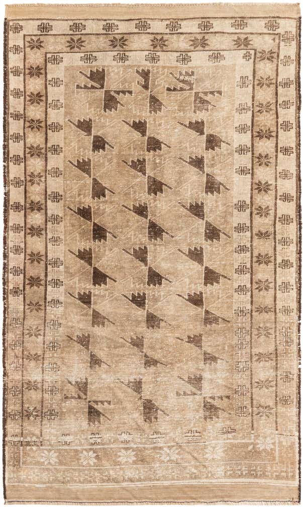 3' 10 x 6' 5 Hand Knotted Ultra Vintage Persian Wool Rug
