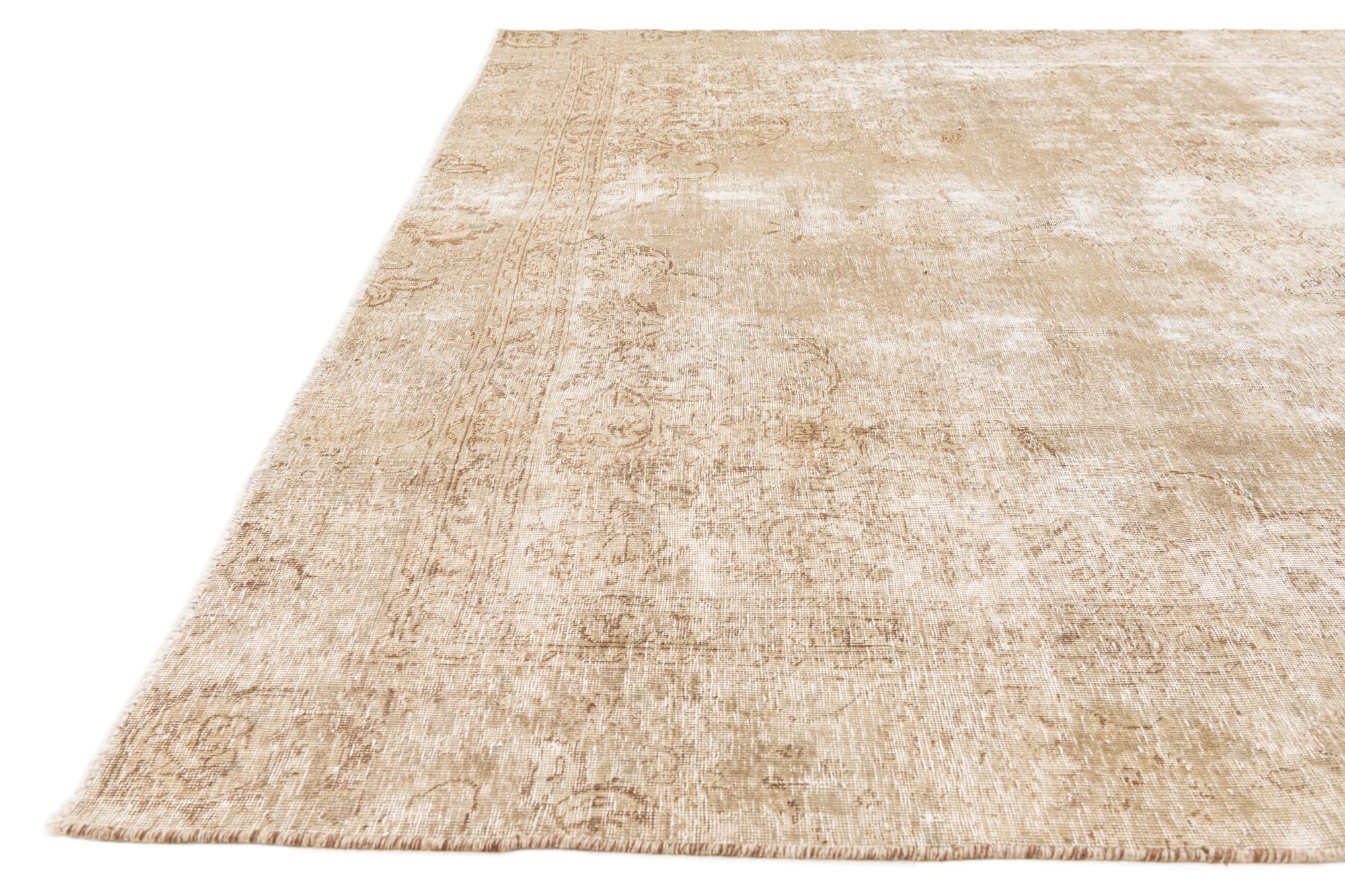 8' 7 x 11' 5 Hand Knotted Ultra Vintage Persian Wool Rug