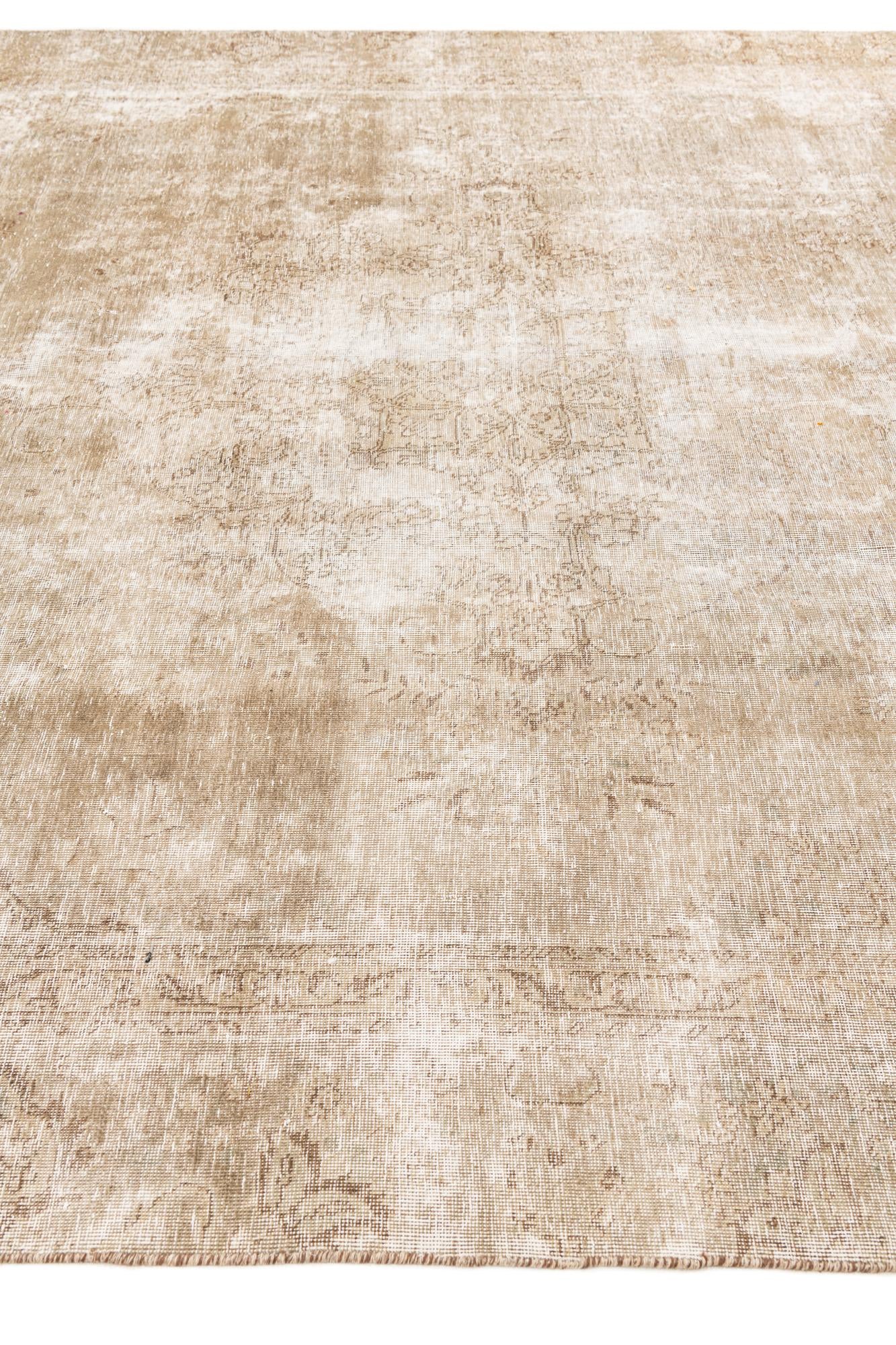 8' 7 x 11' 5 Hand Knotted Ultra Vintage Persian Wool Rug