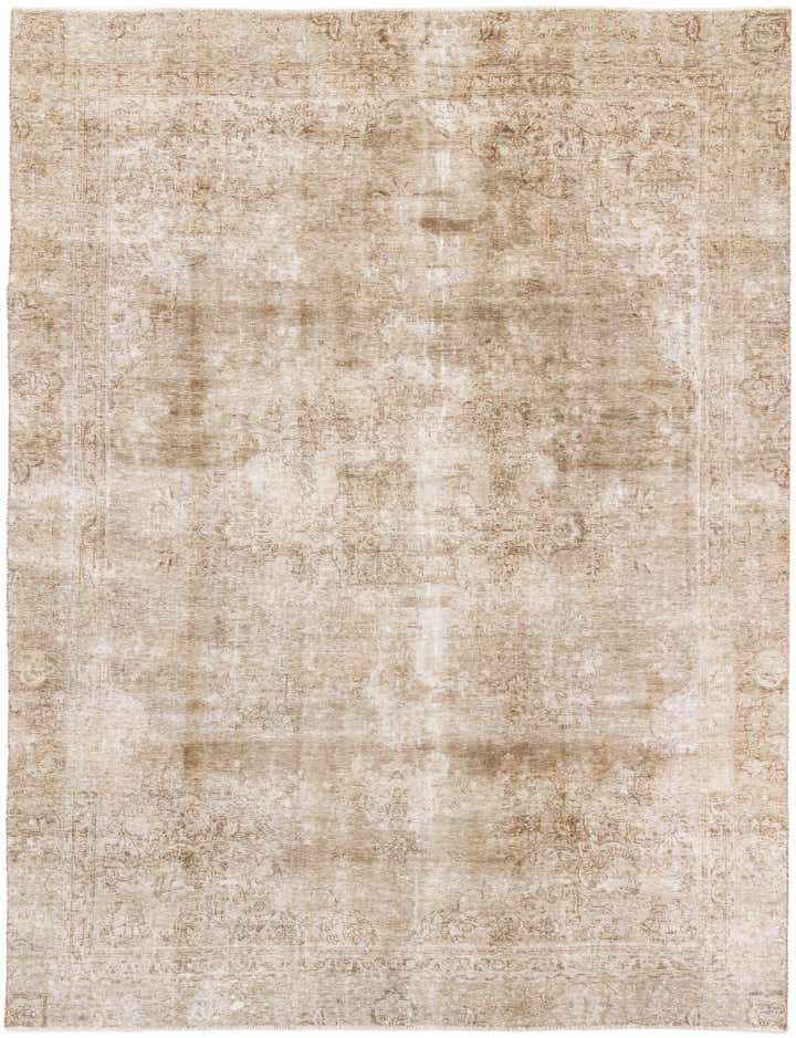 8' 7 x 11' 5 Hand Knotted Ultra Vintage Persian Wool Rug