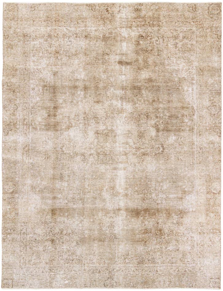 Detail image of 8' 7 x 11' 5 Hand Knotted Ultra Vintage Persian Wool Rug