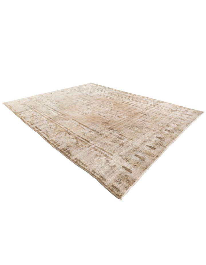 9' 9 x 12' 7 Hand Knotted Ultra Vintage Persian Wool Rug