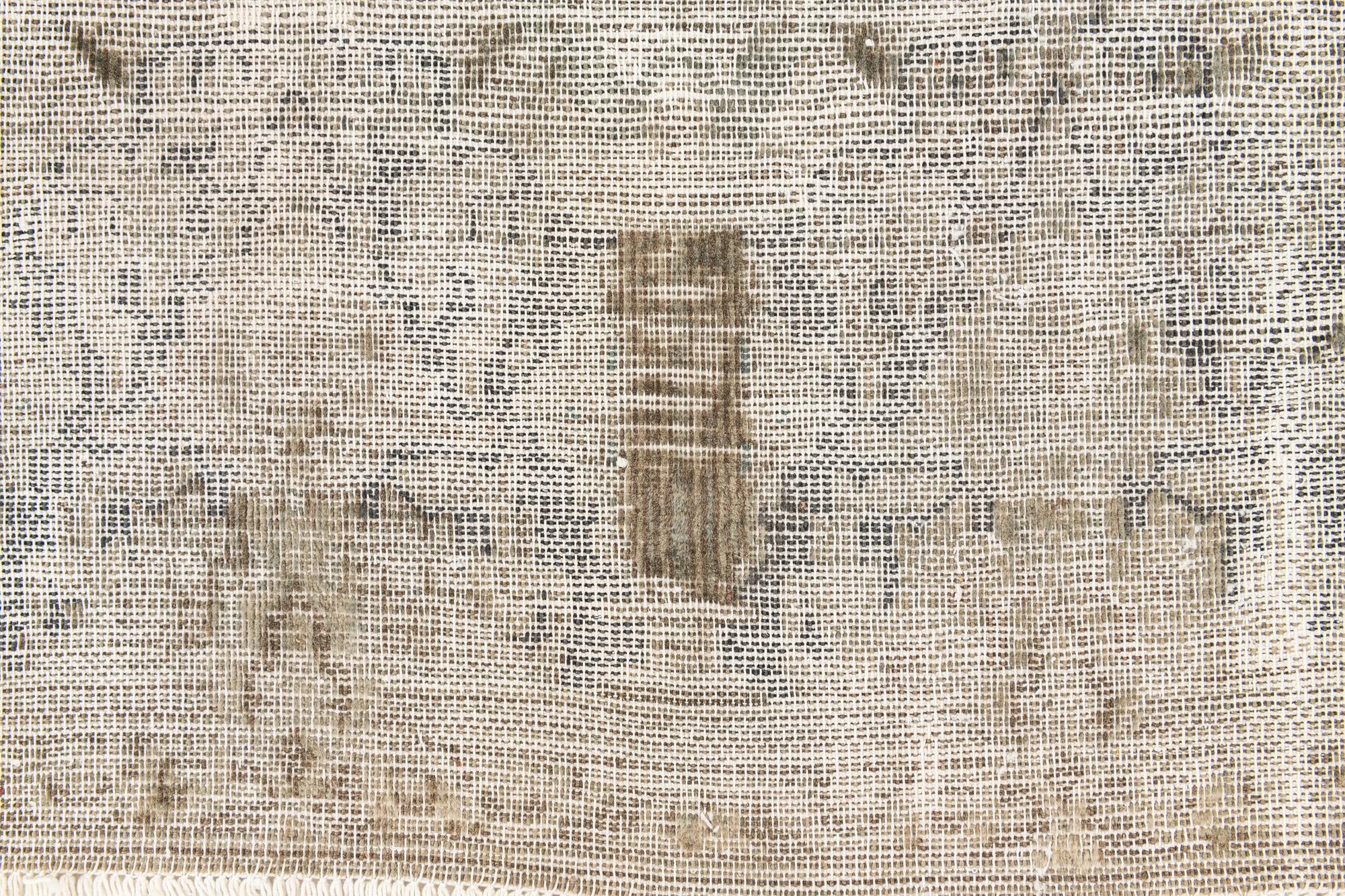 9' 9 x 12' 7 Hand Knotted Ultra Vintage Persian Wool Rug