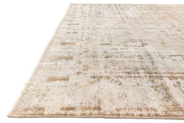 9' 9 x 12' 7 Hand Knotted Ultra Vintage Persian Wool Rug