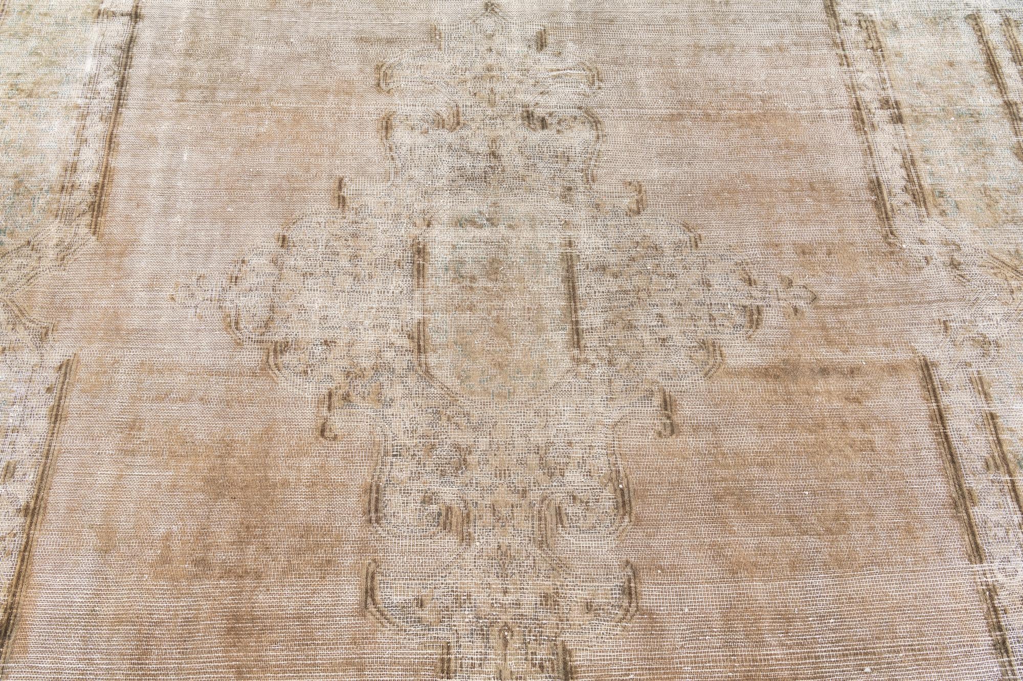 9' 9 x 12' 7 Hand Knotted Ultra Vintage Persian Wool Rug