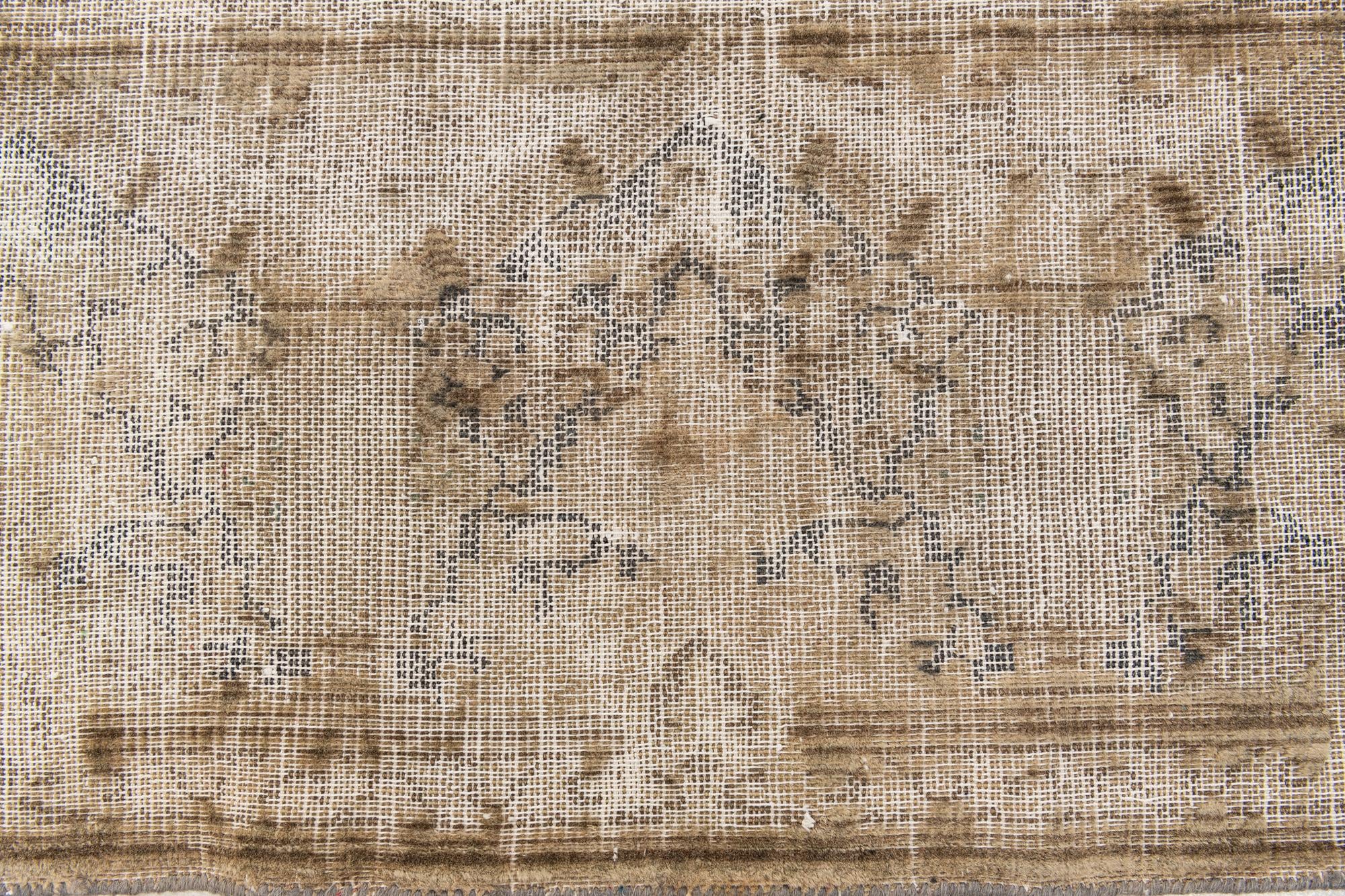 9' 9 x 12' 7 Hand Knotted Ultra Vintage Persian Wool Rug